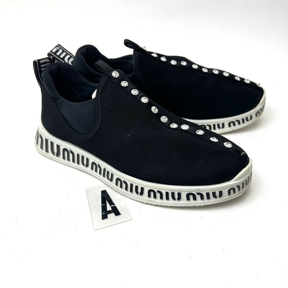 MIU MIU Logo Slip-On Sneaker sz 9 - Picture 4 of 14